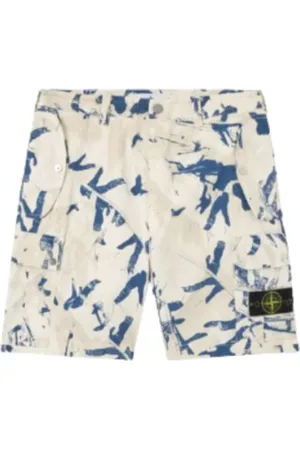 Stone Island Szorty, Mężczyzna, Biały, W31, Cargo Bermuda Shorts