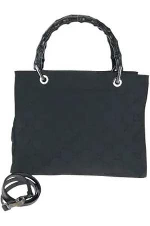 Gucci Pre-owned, Kobieta, Czarny, ONE SIZE, Pre-owned Canvas handbags