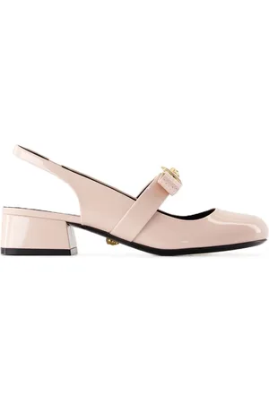 VERSACE Buty, Kobieta, Różowy, 37 EU, Różowe Skórzane Buty Court