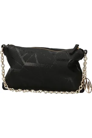 Armani Exchange Torebki, Kobieta, Czarny, ONE SIZE, Elegancka Czarna Torba na Ramię