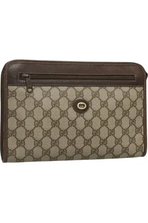 Gucci Pre-owned, Kobieta, Beżowy, ONE SIZE, Pre-owned Leather clutches