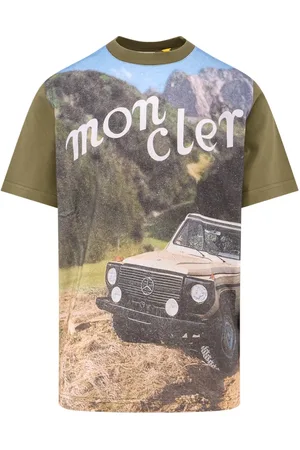 Moncler Koszulki, Mężczyzna, Beżowy, M, Stylowe Beżowe Koszulki i Pola