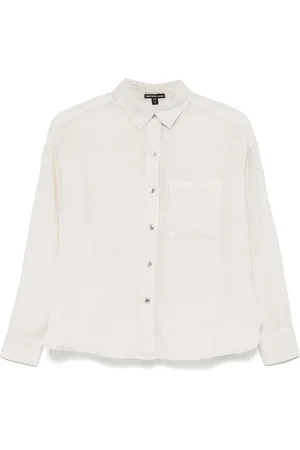 James Perse Bluzki, Kobieta, Beżowy, M, Lekka lniana Oversized Koszula