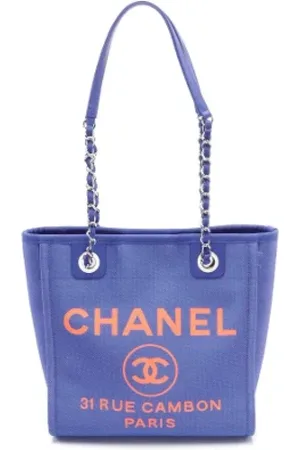 CHANEL Pre-owned, Kobieta, Niebieski, ONE SIZE, Bawełna, Pre-owned Cotton chanel-bags