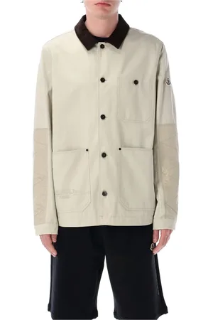 Moncler Kurtki, Mężczyzna, Beżowy, L, Beżowa Kurtka Koszulowa Ss 25
