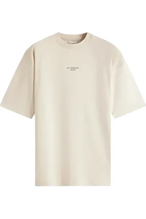 Drôle de Monsieur Koszulki, Mężczyzna, Beżowy, M, Klasyczne T-shirty i Pola