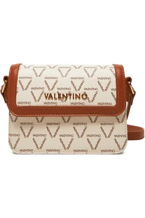 Valentino by Mario Valentino Torebki, Kobieta, brązowy, ONE SIZE, Len, Torba na ramię Lady Re Bianco/Cuoio