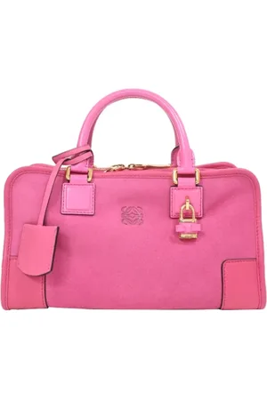 Loewe Pre-owned, Kobieta, Różowy, ONE SIZE, Pre-owned Suede handbags
