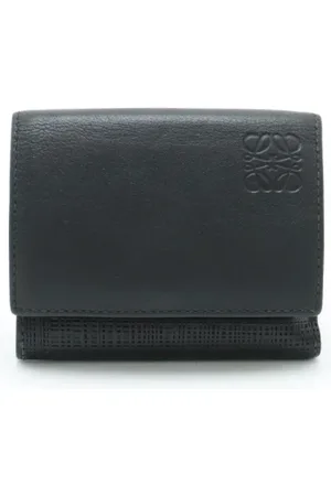 Loewe Pre-owned, Kobieta, Czarny, ONE SIZE, Skóra, Pre-owned skórzane portfele