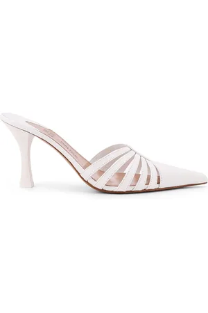 PARIS TEXAS Buty, Kobieta, Biały, 40 EU, Skóra, Skórzane Saboty na Szpilce