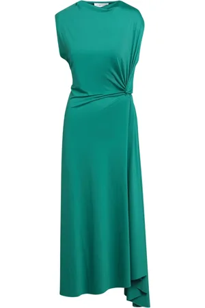 Victoria Beckham Sukienki, Kobieta, Zielony, S, Sukienka Midi dla Kobiet