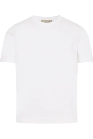 Gran Sasso Koszulki, Mężczyzna, Biały, XL, Włoski T-shirt z bawełny