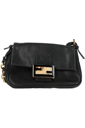 Fendi Pre-owned, Kobieta, Czarny, ONE SIZE, Skóra, Pre-owned Skórzane torebki
