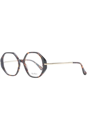 Max Mara Akcesoria, Kobieta, brązowy, ONE SIZE, Brązowe Okulary Optyczne Damskie Styl Okrągły