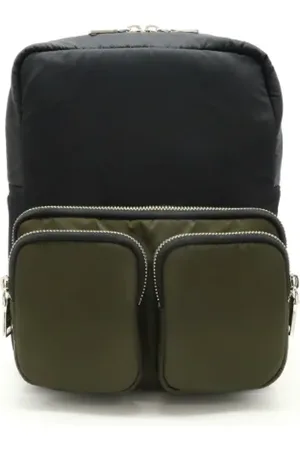 Prada Pre-owned, Kobieta, Czarny, ONE SIZE, Skóra, Pre-owned Canvas backpacks