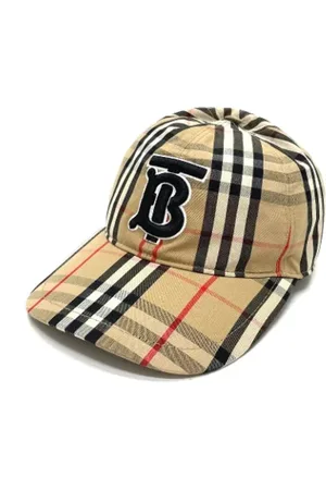 Burberry Pre-owned, Kobieta, Beżowy, ONE SIZE, Bawełna, Pre-owned Cotton hats