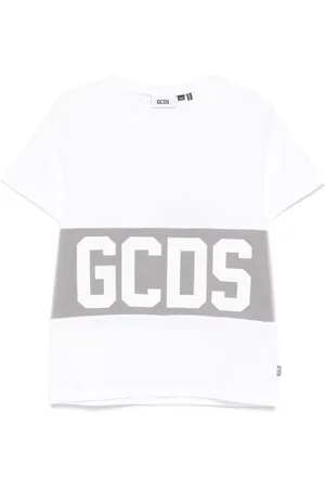 GCDS Koszulki, Kobieta, Biały, M, Biała koszulka z krótkim rękawem Urban Style