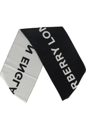 Burberry Pre-owned, Kobieta, Czarny, ONE SIZE, Wełna, Pre-owned Wool scarves
