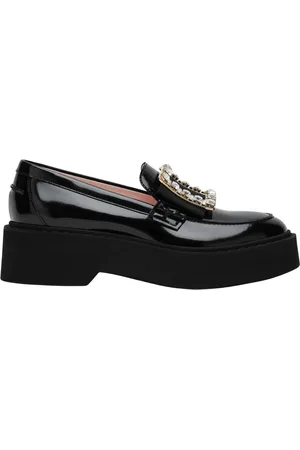 Roger Vivier Buty, Kobieta, Czarny, 37 EU, Stylowe Mokasyny dla Kobiet