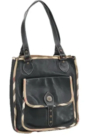 Burberry Pre-owned, Kobieta, Czarny, ONE SIZE, Skóra, Pre-owned skórzane torby na ramię
