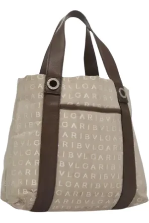Bvlgari Pre-owned, Kobieta, Beżowy, ONE SIZE, Pre-owned Canvas handbags