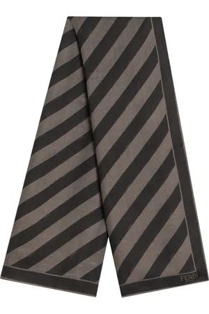 Fendi Akcesoria, Mężczyzna, brązowy, ONE SIZE, Stylowy Jedwabny Szal dla Modnego Looku