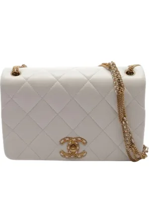 CHANEL Pre-owned, Kobieta, Biały, ONE SIZE, Pre-owned Leather crossbody-bags