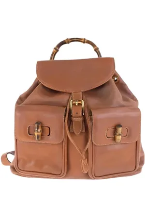 Gucci Pre-owned, Kobieta, brązowy, ONE SIZE, Skóra, Pre-owned Leather backpacks