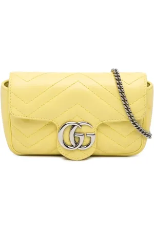 Gucci Pre-owned, Kobieta, Żółty, ONE SIZE, Skóra, Pre-owned Leather crossbody-bags