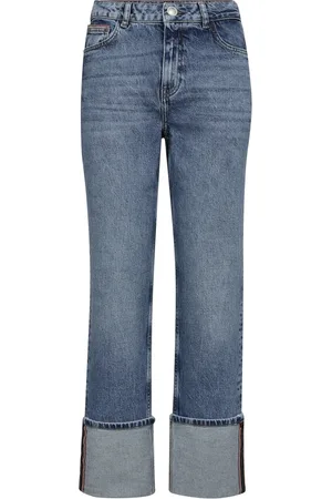 Mos Mosh Jeansy, Kobieta, Niebieski, W31, Jeansyy Straight-leg Chrome Jasnoniebieskie