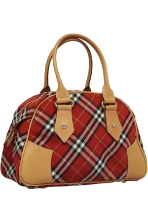 Burberry Pre-owned, Kobieta, Czerwony, ONE SIZE, Skóra, Pre-owned Canvas handbags