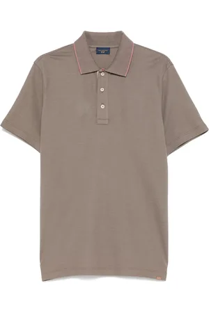Paul & Shark Koszulki, Mężczyzna, brązowy, XL, Eko Polo Shirt Made in Italy
