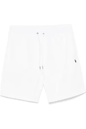Ralph Lauren Szorty, Mężczyzna, Biały, M, Białe Szorty z Haftem Logo
