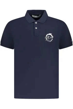 Trussardi Koszulki, Mężczyzna, Niebieski, 2XL, Niebieski Polo z Bawełny