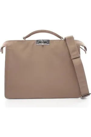 Fendi Pre-owned, Mężczyzna, Beżowy, ONE SIZE, Nylon, Pre-owned Canvas handbags