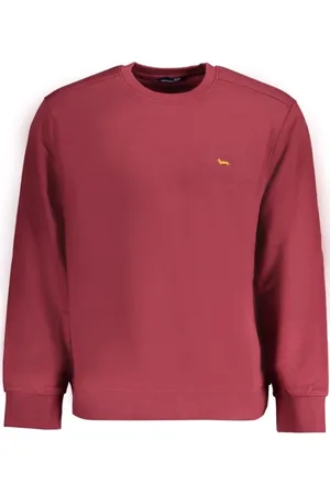 HARMONT&BLAINE Bluzy, Mężczyzna, Czerwony, M, Czerwony Bawełniany Sweter