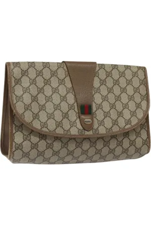 Gucci Pre-owned, Kobieta, Beżowy, ONE SIZE, Pre-owned Leather clutches