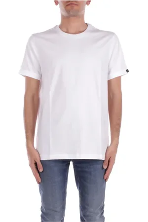 FAY Koszulki, Mężczyzna, Biały, M, T-shirt z Logo Biały