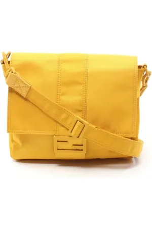 Fendi Pre-owned, Kobieta, Żółty, ONE SIZE, Nylon, Pre-owned Canvas fendi-bags