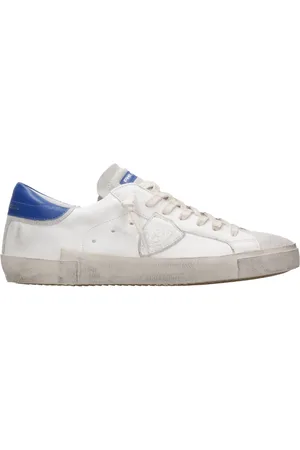 Philippe model Buty, Mężczyzna, Biały, 44 EU, Vintage Sneakers z Plecionym Zapięciem