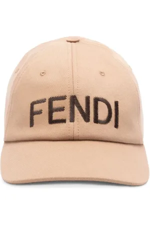 Fendi Akcesoria, Mężczyzna, Beżowy, ONE SIZE, Czarna Czapka Baseballowa z Regulowanym Paskiem
