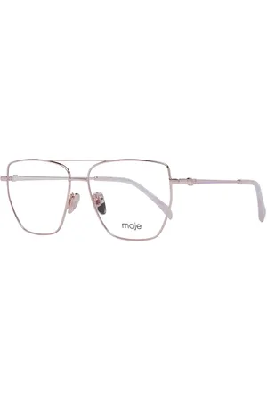 Maje Akcesoria, Kobieta, Różowy, ONE SIZE, Różowe złoto Aviator Okulary Optyczne