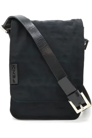 Fendi Pre-owned, Kobieta, Czarny, ONE SIZE, Skóra, Pre-owned Canvas crossbody-bags