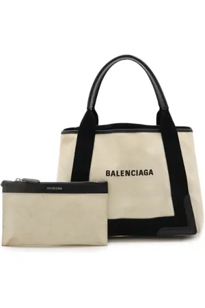 Balenciaga Pre-owned, Kobieta, Beżowy, ONE SIZE, Skóra, Pre-owned Canvas totes
