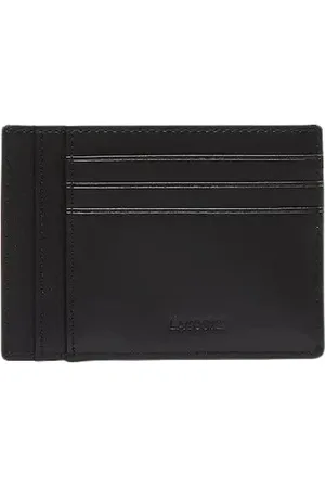 Lacoste Akcesoria, Mężczyzna, Czarny, ONE SIZE, Skórzane Portfele na Karty