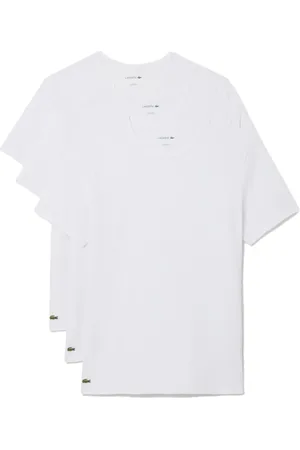 Lacoste Koszulki, Mężczyzna, Biały, M, Bawełna, T-shirt z logo z bawełny 3 szt.