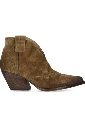 Elena Iachi Buty, Kobieta, brązowy, 38 EU, Zamsz, Wintage Zamszowy Texan Ankle Boot