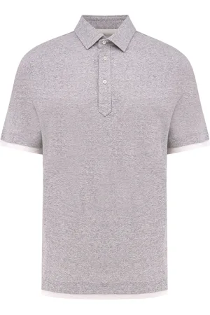 Brunello Cucinelli Koszulki, Mężczyzna, Fioletowy, 2XL, Włoski styl T-shirty i Polosy