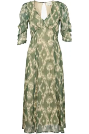 Bash Sukienki, Kobieta, Zielony, XS, Boho Maxi Sukienka