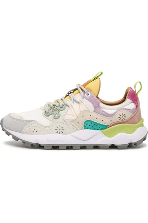 Flower Mountain Buty, Kobieta, Wielobarwność, 37 EU, Len, Suede and technical fabric sneakers Yamano 3 Woman